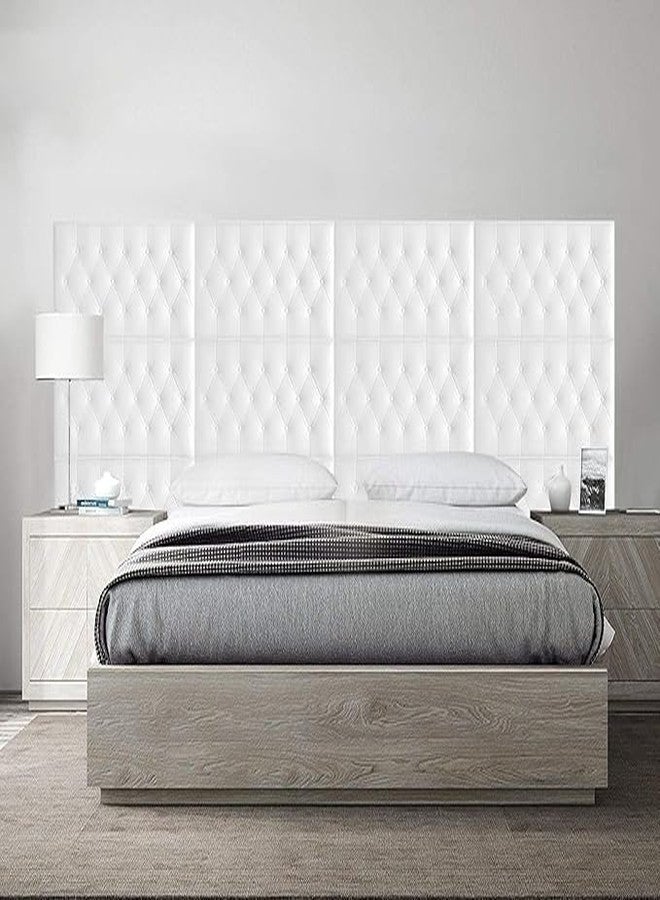 STL 3D Self Adhesive Foam White Panels for Walls, Self Adhesive PE Foam Soft Cushion DIY Wall Stickers for Home, Hotel, Living Room, Bedroom, Cafe Décor (Pack of 2) - Image 4